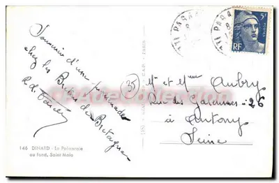 Dinard — A Palmeraie — editor CAP, n° 146 — Verso