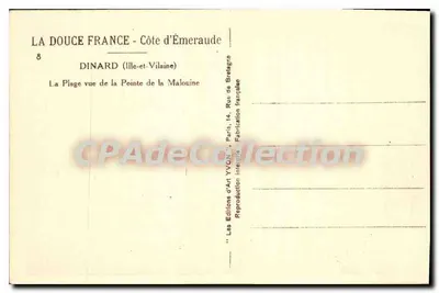Dinard (Ille-et-Vilaine) — Plaża widziana z Punktu Malouine — Yvon — Rewers