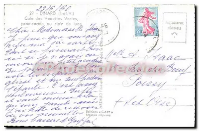 Dinard — Cale das Vedetas Verdes — Edições Gaby — Verso