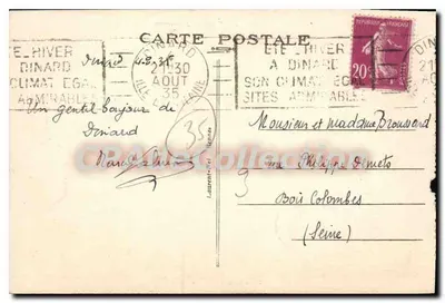 Dinard — Plaża — Wybrzeże Emeraude — 73 — Rewers