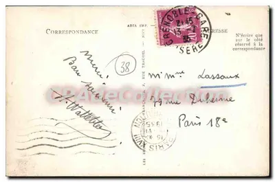 Grenoble — L'Isère e o Moucherotte — LL — Verso