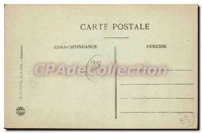 Grenoble — Estátua da Vedette Gauloise — P. CLAUBE, fot. edit., Grenoble, n° 121 — Verso