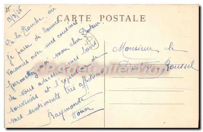 Grenoble — Panorama brzegów i Moucherotte — E.R. — Rewers