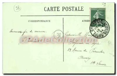 Grenoble — O Casque de Néron, St-Martin-le-Vinoux e Estrada de Lyon — LL. n°31 — Verso