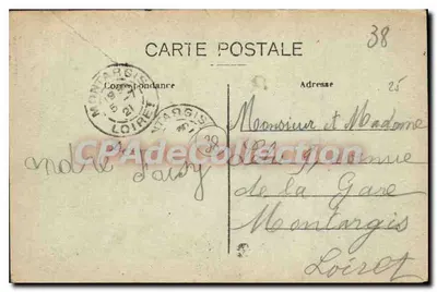 Grenoble — Place Grenette i Góra Świętego Eynarda (1359 m.) — Stara pocztówka deCollection — Rewers