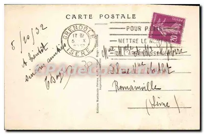 Grenoble - Ogólny widok - Zamek Bouquéron. Forty i Moucherot. — Rewers