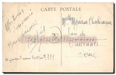 Grenoble — Vista geral e o Cours St-André — editor anônimo, n°7 — Verso