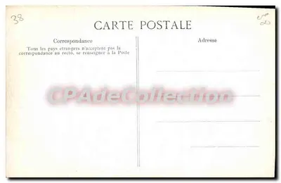 Grenoble — Het Stadhuis — Antieke ansichtkaart van Collectie — Achterkant