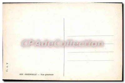 Grenoble — Vista generale — CL.A.V. 010 — Verso