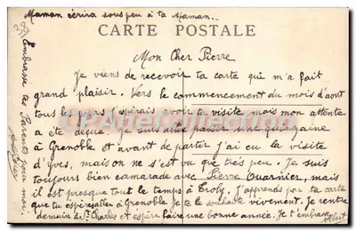 Grenoble — Ogólny widok — Most Francji i Cours Jean-Jaurès — Rewers