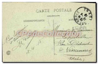 Grenoble — Ogólny widok i łańcuch Alp — E.R. — Rewers