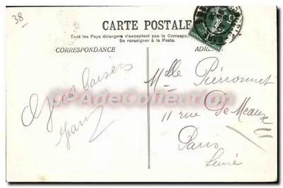 Grenoble — A Praça Victor Hugo e os Fortes — E.R. — Verso