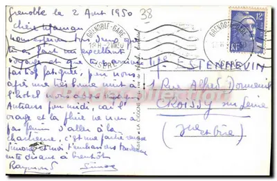 Grenoble (Isère) — Ogólny widok i Mouche ratte — Wydawnictwo La Cioigne, nr 18 — Rewers