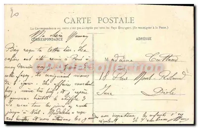 Grenoble - Cours St-André przy Octroi — Cliché A. V. — Zbiór L. P. (nr 846) — Rewers