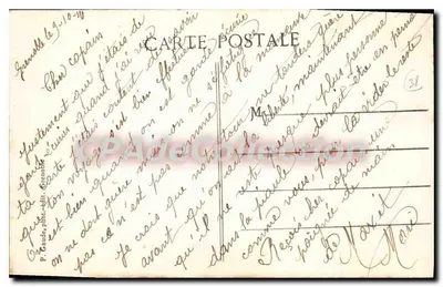 Grenoble - Campo di manovra del 1° Reggimento d'Artiglieria Alpina e i Forti — Verso