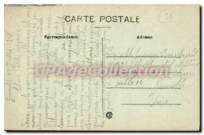 Grenoble — Rue Félix-Poulal i Katedra św. Ludwika — C. Baffert, Grenoble — Rewers