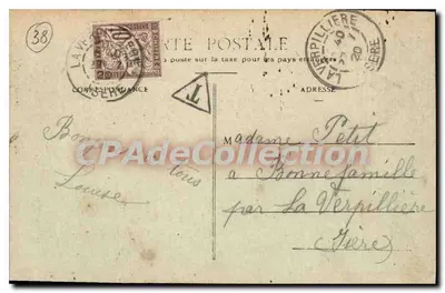 Grenoble — Rue Félix Poulat e a Igreja de São Luís — C. Baffert — Verso