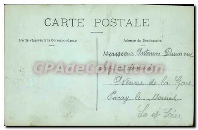 Grenoble e a cadeia dos Alpes — Cliché Chalonge — Vigier, buralista, Avenida da Estação, 19, Grenoble — Verso