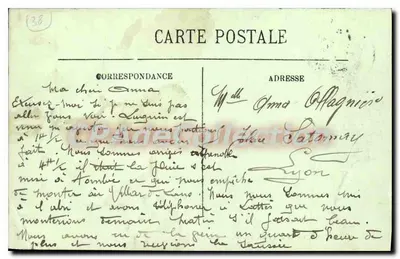 Grenoble — A Rua Félix Poulat — LL. — Verso