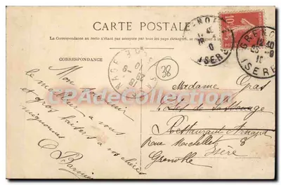 Grenoble — Sentynela Galiańska, Święta Maria z Góry i Przystanie — C. Baffert, Grenoble, nr 132 — Rewers