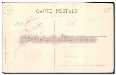 Grenoble — Vista geral e a Cadeia dos Alpes — P. Gaude, fot.-édit. Grenoble — Verso