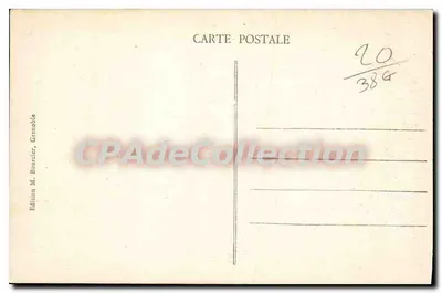 Grenoble - Avenue Alsace-Lorraine, a Cadeia dos Alpes — Edição M. Bourcier, Grenoble, n° 161 — Verso