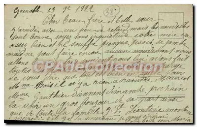 Grenoble — Bonne Espérance, forte i instalacja wojskowa — wydawca C.A.V. — Rewers