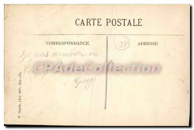 Grenoble — Vista geral e a Cadeia dos Alpes — P. Gaude, fot. 38 — Verso