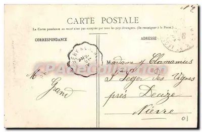 Grenoble — Kościół św. Andrzej — Fot. A. V., Zbiór L. P., Grenoble, n° 519 — Rewers