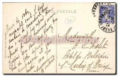 Grenoble — Most Porte de France i Néron — Wyd. M. Boarcier, nr 77 — Rewers