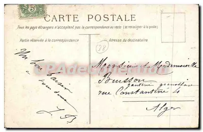 Grenoble. Stare Grenoble, nabrzeże Perrière — Wydawnictwo G. Gouët, Grenoble, nr 19 — Rewers