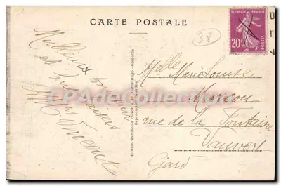 Grenoble — Place Grenette — Wydawnictwo Martinot & Frères — Rewers