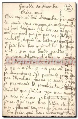 Grenoble — Avenue Alsace-Lorraine — Antieke ansichtkaart van Collection, n° 0163 — Achterkant