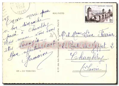 Pont-en-Royans - As Velhas Casas — Cap — Verso
