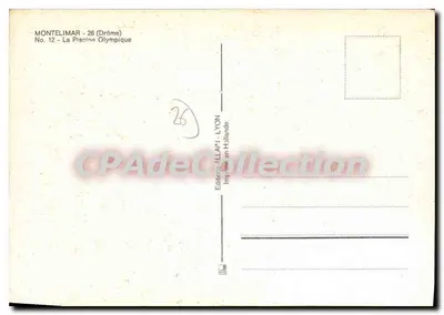 Montélimar — Basen Olimpijski — Wydawnictwo ALLAIN - Lyon — Rewers