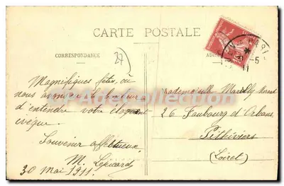 Promulgacja Traktatu z St-Clair-sur-Epte — Upominek Milenium Normandzkiego — Fot. A. Laverque, Vernon — Rewers