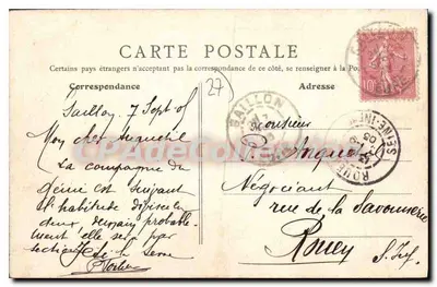 Gaillen - Antigo Castelo dos Arcebispos de Rouen — CPAdeCollection — Verso