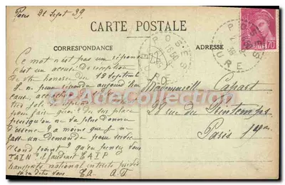 Amfreville-sous-les Monts (Eure) — Castelo de Canteloup — Editor Ed. Lavogue Tézac — Verso