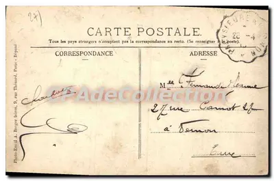 Pacy-sur-Eure — Zamek Chambines — La Tourelle — E. Grateau, wyd. — Rewers