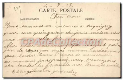 Serquigny (Bure) — O Castelo — Coleção Walter Bernay — Verso