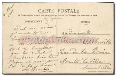 SOUVILLY, perto de Breteuil (Eure) — Equipagem do Cert - O Canil — Imp. D. Chesnor, em Breteuil — Verso
