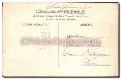 Corneville-sur-Risle — O Sino da lenda das Campanas — Simi-Bromure & Breger Frères (Depositado) — Verso