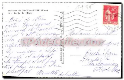 Margens do rio Eure — Arredores de Pacy-sur-Eure — Combière — Verso