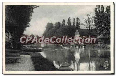 L'Eure e o ponte — CAILLY — Richardot, foto-editora Evreux