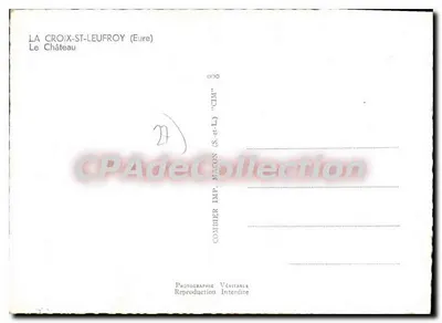 La Croix-St-Leufroy (Eure) — O Castelo — Fotografia de Cimy — Verso