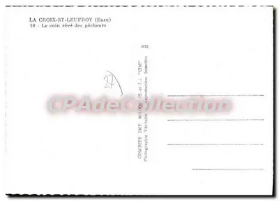 La Croix-St-Leufroy (Eure) — zakątek rybaków — Comhier Imp. (S.-e-l.) — Rewers