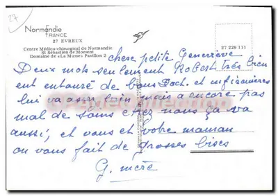 Centrum Chirurgiczno-Medyczne Normandii — Pawilon 2 — Wydawnictwo LA CIGOGNE — Rewers