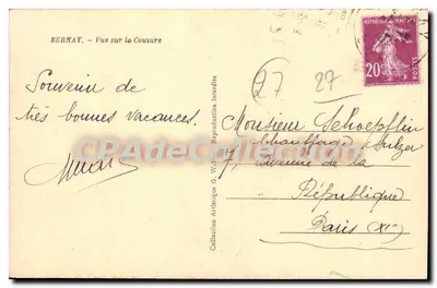 Bernay — Vista sobre a Couure — G. Walter — Verso