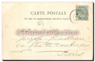 Gisors — A Grande Rue do Bourg — Imp. Lith. A. BARDEL (Eure) n°28 — Verso