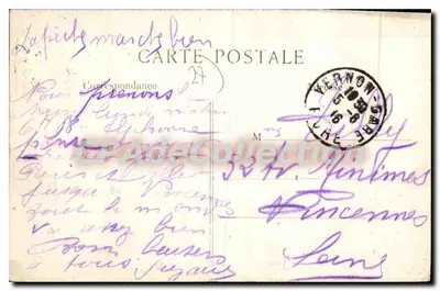 VERNON — Een tak van de Epte — Kipp, fotograaf, Vernon, n°139 — Achterkant